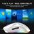 ZIYOULANG Kabelgebundene Gaming-Maus, 69 G, Wabengehäuse, leichte Maus mit 6400 DPI, programmierbare USB-Gaming-Maus, für PC-Gamer und Xbox und PS4-Benutzer, Weiß - 9