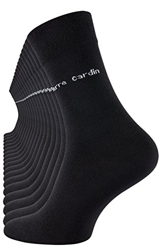 18 Paar Pierre Cardin® Herren Business-Socken, Baumwoll-Socken in Schwarz, Anzug-Socken - 43/46 - 1