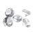 50 Dekosteine Diamanten Ø 20 mm transparent natur klar kristallklar Tischdekoration Streuartikel Hochzeit Taufe - 1