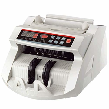 ASJJ Tragbarer Geldzähler Handlicher Geldzähler Mini Bill Bargeldzählmaschine Multi-Währungs-Handy-Banknotenzähler - 6