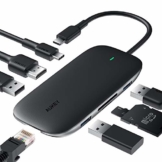 AUKEY USB C Hub 8 in 1 USB Type C Hub mit Ethernet Port, 4K HDMI, 2 USB 3.0 Ports 1 USB 2.0, 100W USB C PD Ladeanschluss, TF Micro SD Kartenleser für MacBook Pro Air, Chromebook Pixel, USB C Laptop - 1