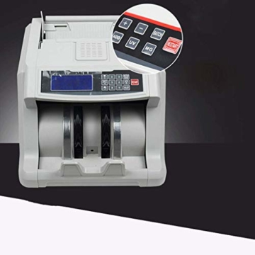Banknotenzähler Falschgeld Detektor Geld Multi-Currency Counter Zählmaschine LCD-Anzeige Eingebaute UV-MG-MT-IR-DD-Erkennung mit externer LCD-Anzeige für USD/JPY/CAD/Euro/GBP/AUD - 6