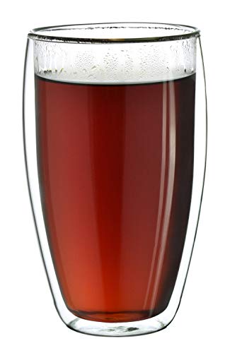 Creano doppelwandiges Thermoglas 250ml „DG-SH“, großes Doppelwandglas aus Borosilikatglas, doppelwandige Kaffeegläser, Teegläser, Latte Gläser 6er Set - 7