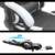 Dowinx Gaming Stuhl Ergonomischer Büro Lehnstuhl für PC mit Massage Lordosenstütze, Racing Stil Sessel PU-Leder-E-Sport-Gamer Stühle mit Ausziehbarem Fußraste (schwarz&weiß) - 3