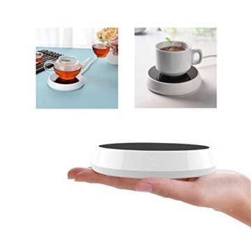 Dyna-Living USB kaffeetassenwärmer,Tassenwärmer USB,Drinks Cup Warmer,Elektrische Tassenwärmer,Elektrischer Kaffee Becher Wärmer,55 ° konstante Temperatur Kaffeetassenwärmer für Tee/Milch/Kaffee. - 1