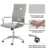 eclife Ergonomischer Bürostuhl, Chefsessel Schreibtischstuhl drehstuhl mit Höhenverstellbare Armlehne, hoher Rückenlehne, Neigungsfunktion, Lordosenstütze, Chrome-Rädern (Grau) - 3