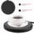 Elektrische Tassenwärmer Pad Desktop Tee Kaffee Milch Becher Konstante Temperatur Heizung Fach 220-240V(EU Plug-Black) - 6