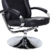 Elite Deluxe Gaming Sessel MG-300 - Bürostuhl - Gamingstuhl - Streamingstuhl - Drehstuhl - Ergonomisch - Racingoptik - Fußhocker - Chefsessel - Racing (Schwarz/Chrom) - 3