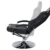 Elite Deluxe Gaming Sessel MG-300 - Bürostuhl - Gamingstuhl - Streamingstuhl - Drehstuhl - Ergonomisch - Racingoptik - Fußhocker - Chefsessel - Racing (Schwarz/Chrom) - 5