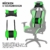 ELITE Racing Gaming Stuhl MG-200 - Bürostuhl – Kunstleder - Ergonomisch - Racer – Drehstuhl – Chair – Chefsessel – Schreibtischstuhl (Schwarz/Grün) - 5
