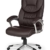FineBuy Bürostuhl Mady Kunstleder Braun ergonomisch mit Kopfstütze | Design Chefsessel Schreibtischstuhl mit Wippfunktion | Drehstuhl hohe Rücken-Lehne X-XL 120 kg - 6