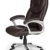 FineBuy Bürostuhl Mady Kunstleder Braun ergonomisch mit Kopfstütze | Design Chefsessel Schreibtischstuhl mit Wippfunktion | Drehstuhl hohe Rücken-Lehne X-XL 120 kg - 8