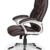 FineBuy Bürostuhl Mady Kunstleder Braun ergonomisch mit Kopfstütze | Design Chefsessel Schreibtischstuhl mit Wippfunktion | Drehstuhl hohe Rücken-Lehne X-XL 120 kg - 9