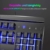 Gaming Tastatur Metallic, PC Tastatur PICTEK Rainbow LED Tastatur mit Handgelenkauflage, 19 Anti-Ghosting, 12 Multimedia Verknüpfungen, 1.6m USB Tastatur, 4 wasserdichte Löcher, Keyboard für Gamer - 6