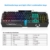 Gaming Tastatur und Maus Combo GT817 Gaming Tastatur Kühler RGB-Lichteffekt USB Wired Gaming Tastatur für Windows XP, Windows ME, Windows 7, Windows 8, Android, Linux [DE Layout] - 3