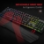 havit Mechanische Gaming Tastatur und Maus Set,  RGB Hintergrundbeleuchtung QWERTZ (DE-Layout), Aluminiumoberfläche und Handballenauflage, 4800DPI RGB Wired Gaming Maus mit 7 Tasten (Schwarz) - 4