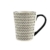 H&H Vhera 6er Set Becher Mug, Stoneware, 350 ml, Schwarz/Weiß - 3