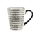 H&H Vhera 6er Set Becher Mug, Stoneware, 350 ml, Schwarz/Weiß - 7