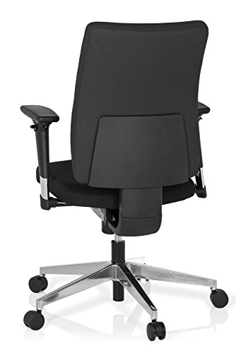 hjh OFFICE 608814 Bürostuhl PRO-TEC 350 Stoff Schwarz Bürodrehstuhl ergonomisch, Rückenlehne & Armlehnen verstellbar - 3