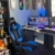 Homall Gaming Stuhl Racing Bürostuhl Ergonomischer Schreibtischstuhl mit Fußstütze PC Computerstuhl Gamer Drehstuhl mit Kopfstütze und Lendenkissen (Blau) - 5