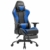 Homall Gaming Stuhl Racing Bürostuhl Ergonomischer Schreibtischstuhl mit Fußstütze PC Computerstuhl Gamer Drehstuhl mit Kopfstütze und Lendenkissen (Blau) - 1