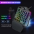 HXSJ J50 Gaming Keyboard Mouse Set, HXSJ P6 Keyboard + LED Backlight Mouse and Mouse Adapter Compatible for N-Switch / Xbox One / PS4 / PS3 / Xbox One 360 - 2