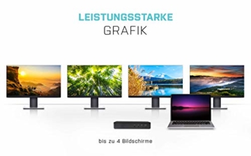 i-tec USB-C Quattro Dockingstation für 4 Bildschirme mit Stromversorgung 85W - 2X DisplayPort, 2X HDMI, 1x GLAN, 5X USB 3.0, 1x USB-C, 2X Jack für Audio und Mikrofon - 5