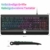 Jelly Comb Beleuchtete Kabelgebundene Gaming Tastatur, Ergonomische Full-Size QWERTZ Funktastatur mit Gelenkauflage für PC/Computer/Laptop,Windows, Schwarz - 3
