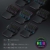 Jelly Comb Mechanische Gaming Tastatur Maus Set, RGB beleuchtete Einhand-Minitastatur und Mausadapter mit Kabel für PS4, PS3, Xbox One, Nintendo Switch und Windows PC-Spiel, Schwarz - 2