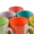 Kaffeetasse 250 ml aus Porzellan in bunten Farben – 6er Set – Kaffeebecher Tasse Becher - 