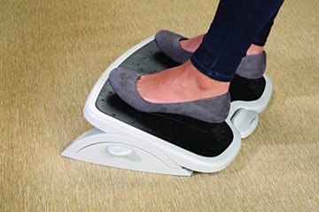 Kensington ergonomische Fußstütze SoleMate Plus für eine verbesserte Körperhaltung, Minderung chronischer Rückenschmerzen und orthopädische Entlastung, schwarz/Grau, 56146 - 11