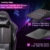 Kirogi Gaming Stuhl Ergonomischer Bürostuhl, Gamer PC Stuhl mit Lendenwirbelstütze, 160kg Verstellbarer Gaming Sessel für Erwachsene, großer und hoher schreibtischstuhl Kohlefaser Leder.Schwarz-BS - 6
