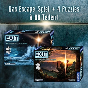 KOSMOS 698881 EXIT - Das Spiel + Puzzle: Der einsame Leuchtturm, Level: Fortgeschrittene, Escape Room Spiel mit Puzzle - 2