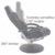 MACOShopde by MACO Möbel Raburg Gaming-Sessel Set Drift Sport + Hocker in SCHWARZ/SCHWARZ - Set aus Soft-Touch Kunstleder, ergonomisch geformt + kippbar, 360° drehbar - Tragkraft 120 kg - 6