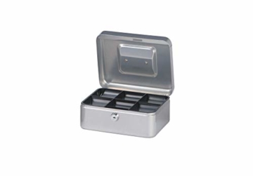 Maul Geldkassette 2, Silber, Herausnehmbarer Hartgeldeinsatz, 200 x 90 x 170 mm, 5610295, 1 Stück - 2