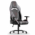 MFAVOUR Ergonomischer Gaming Stuhl für den Schreibtisch, Rückenlehne , verstellbare Armlehnen, bequeme integrierte Kopfstütze, geräuscharme Räder, 360°-drehbar, Stil für Gaming, 150 kg, grau-rot - 1