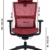 MIIGA ergonomischer Profi Bürostuhl Schreibtischstuhl für das Homeoffice, Chefsessel, ergonomisch, verstellbare Kopfstütze, Sitzhöhe und Rückenlehne, Belastbarkeit bis 150 kg MG233A (Schwarz) - 2