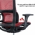 MIIGA ergonomischer Profi Bürostuhl Schreibtischstuhl für das Homeoffice, Chefsessel, ergonomisch, verstellbare Kopfstütze, Sitzhöhe und Rückenlehne, Belastbarkeit bis 150 kg MG233A (Schwarz) - 7