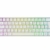 Mizar MZ60 Luna Hot-Swap Mechanische Gaming-Tastatur - 62 Tasten Mehrfarbige RGB-LED-Hintergrundbeleuchtung für PC-/Mac-Spieler - ISO Deutsches Layout (Weiß, Gateron Blue) - 1