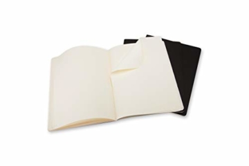 Moleskine Cahier Journal (3er Set Notizbücher mit weißen Seiten, Hardcover, Extra großes Format 19 x 25 cm, 120 Seiten) schwarz - 8