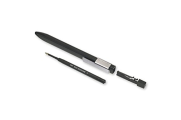 Moleskine Click Kugelschreiber (1,0 mm Stiftspitze, rechteckige Form und Clip für Notizbücher, Nachfüllbar) schwarz - 2