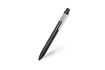 Moleskine Click Kugelschreiber (1,0 mm Stiftspitze, rechteckige Form und Clip für Notizbücher, Nachfüllbar) schwarz - 1