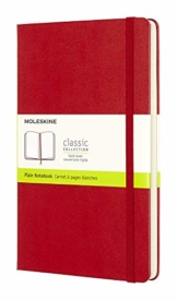 Moleskine farbiges Notizbuch (Large, Hardcover, blanko) rot - 1