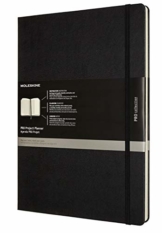 Moleskine - Pro Projektplaner und Notizbuch, Professioneller Terminkalender, Produktivität für Projekte und Projektmanagement, Hardcover, Format 21 x 29,7 cm, Farbe schwarz, 288 Seiten - 1