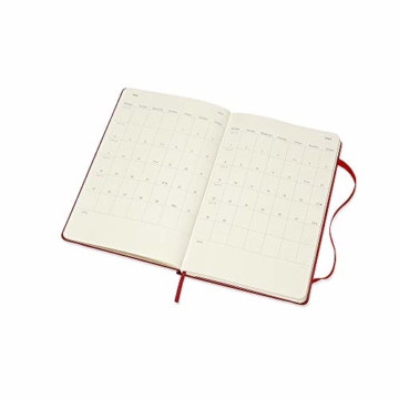 Moleskine Wochen Notizkalender, Taschenkalender, 12 Monate, 2020, Large, A5, Hard Cover, Scharlachrot - 7