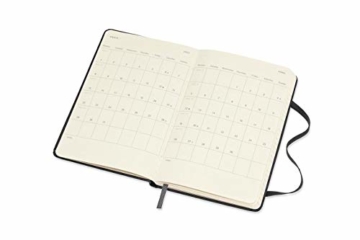 Moleskine Wochenkalender 2021, 12 Monate Wochenplaner horizontal, fester Einband, Format Pocket 9 x 14 cm, Farbe schwarz, 144 Seiten - 3