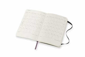 Moleskine Wochenkalender 2021, 12 Monate Wochenplaner horizontal in Deutsch, weicher Einband , Format Pocket 9 x 14 cm, Farbe schwarz, 144 Seiten - 5