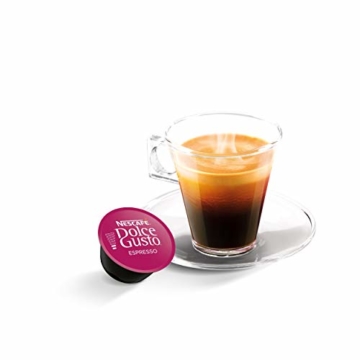 NESCAFÉ Dolce Gusto Espresso | 48 Kaffeekapseln | 100% edle Arabica Bohnen | Charaktervoller Espresso | Fruchtige Granatapfelnote | Samtige Crema | Aromaversiegelte Kapseln | 3er Pack (3 x 16 Kapseln) - 2