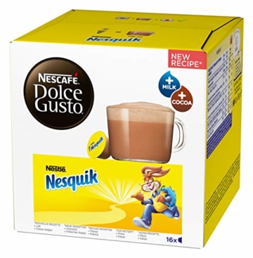 NESCAFÉ Dolce Gusto Nesquik (Trinkschokolade, köstlicher Kakao Geschmack, Leckeres Kakaoaroma von Nesquik, Schnelle Zubereitung, Aromaversiegelte Kapseln) 3er Pack (3 x 16 Kapseln) - 2
