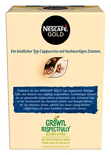 NESCAFÉ Gold Typ Cappuccino Weniger Süß, Getränkepulver aus löslichem Bohnenkaffee, koffeinhaltig, 1er Pack (à 10 x 12,5g Sticks) - 3
